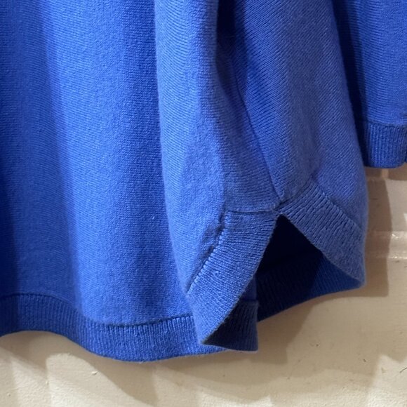 NWT Talbots Sz 3X Women's Sweater Tunic 3/4 Sleeve Blue Berry Cotton/Cashmere - Picture 5 of 12